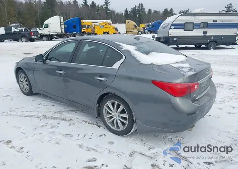 2014 Infiniti Q50 Premium z USA, uszkodzony, nr VIN JN1BV7AR6EM701077